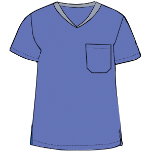 Fashion sewing patterns for Nurse scrub top 9460
